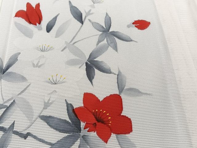 平和屋着物*夏物 訪問着 絽 手描き 枝草花文 正絹 逸品 CABJ9923xi