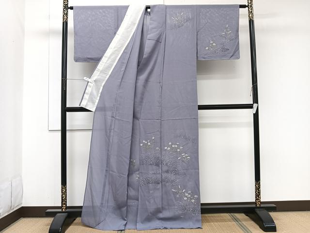 平和屋着物*夏物 訪問着 絽 草花文 正絹 逸品 未使用 CABJ9951xi