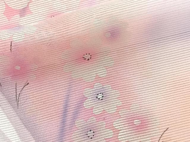 平和屋着物*夏物 訪問着 絽 枝花文 洗える着物 CABJ9965xi