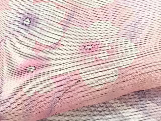 平和屋着物*夏物 訪問着 絽 枝花文 洗える着物 CABJ9965xi