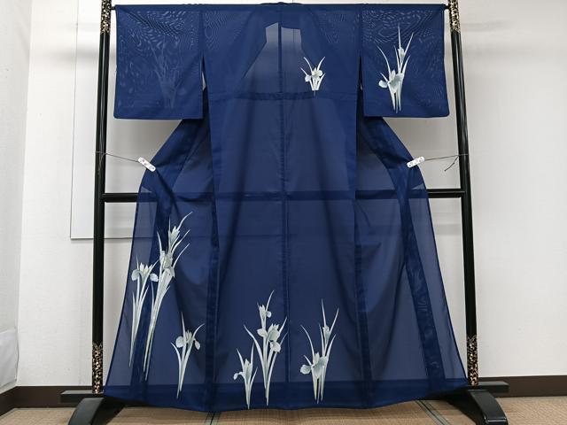 平和屋着物*夏物 訪問着 絽 草花文 洗える着物 CABJ9976xi