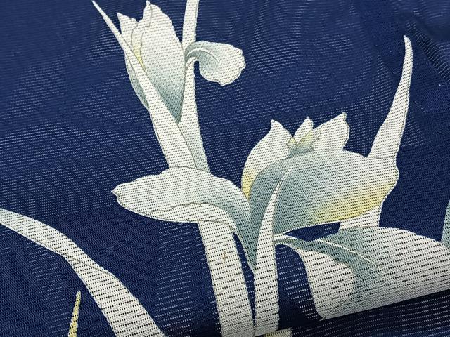 平和屋着物*夏物 訪問着 絽 草花文 洗える着物 CABJ9976xi