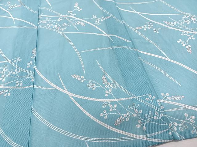 平和屋着物*夏物 小紋 絽 芝萩文 洗える着物 CABJ9984xi