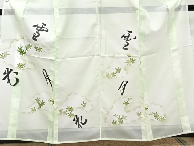 平和屋着物*夏物 訪問着 絽 手描き 雪月花 銀彩 洗える着物 CABJ9992xi