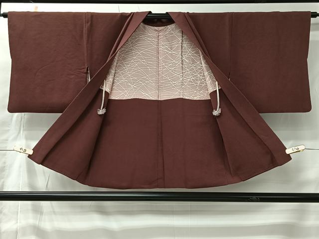 平和屋着物#羽織 錆色 鬼しぼ縮緬 正絹 逸品 CABK0001ua