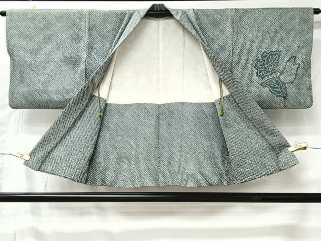 平和屋着物#羽織 総絞り 草花文 正絹 逸品 CABK0006ua