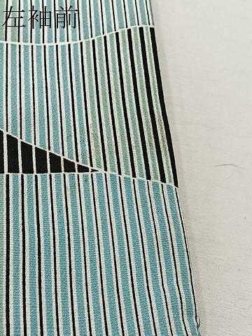 平和屋着物#道中着 縞 正絹 逸品 CABK0014ua