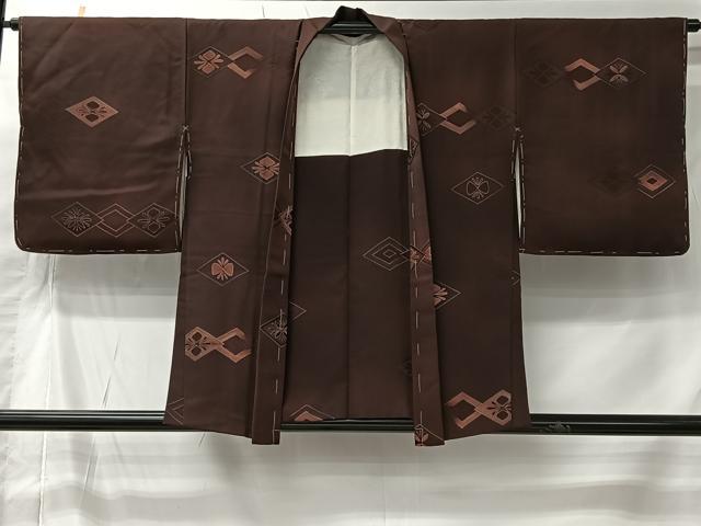 平和屋着物#羽織 地紋起こし 花菱文 暈し染め 正絹 逸品 未使用 CABK0017ua
