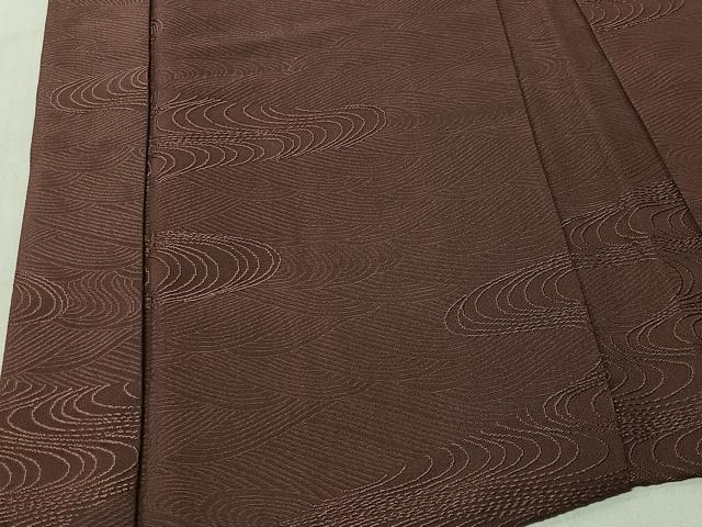 平和屋着物#羽織 流水地紋 小豆色 正絹 逸品 CABK0018ua