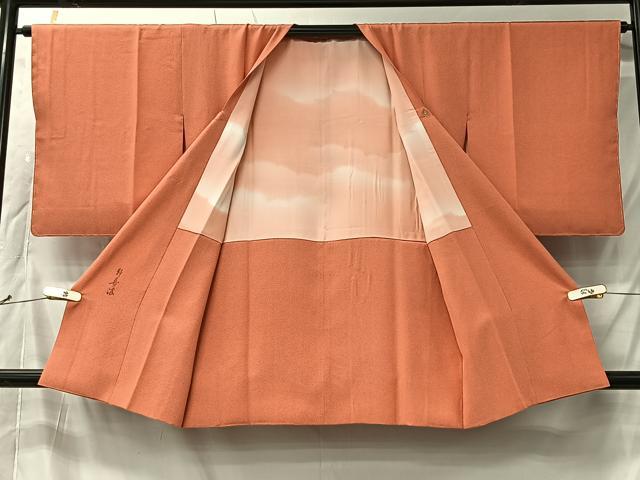 平和屋着物#道行コート 作家物 鮫小紋柄 正絹 逸品 未使用 CABK0053ua