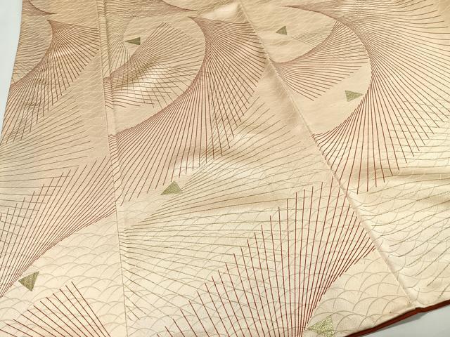 平和屋着物■上質な小紋 幾何学文様 金彩 正絹 逸品 CABK0061ua