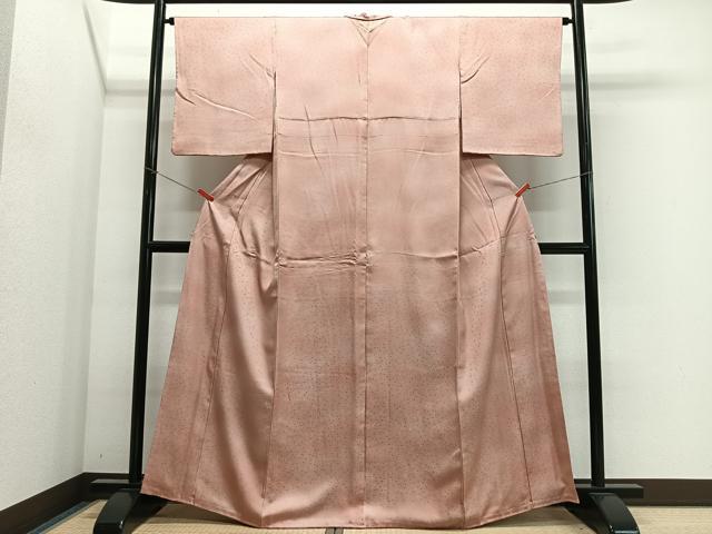 平和屋着物■上質な小紋 霞文 暈し染め 正絹 逸品 CABK0064ua