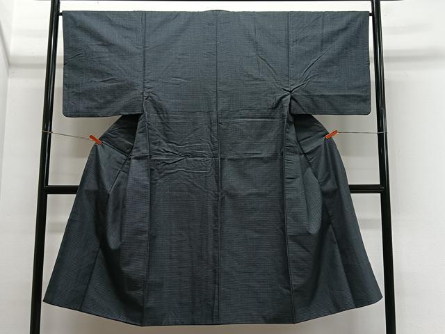 平和屋着物■男性 紬 100亀甲 総詰め 正絹 逸品 CABK0075ua