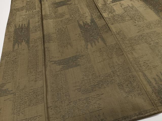 平和屋着物■上質な紬 抽象文様 正絹 逸品 未使用 CABK0079ua