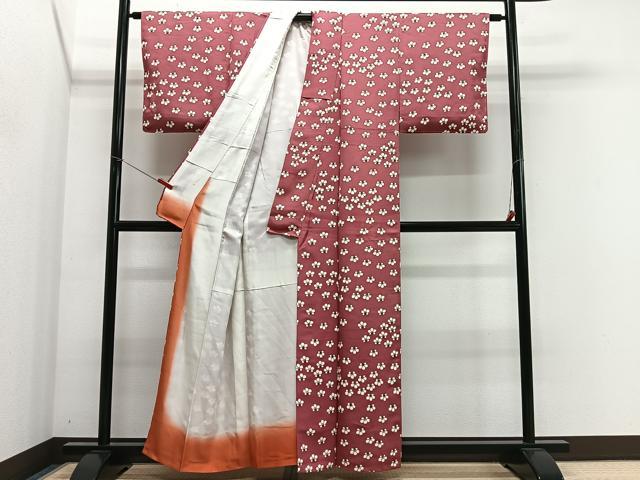 平和屋着物■上質な小紋 花尽くし 正絹 逸品 CABK0085ua