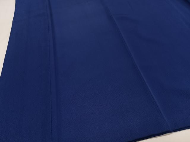 平和屋着物■上質な色無地 紺色 正絹 逸品 CABK0089ua