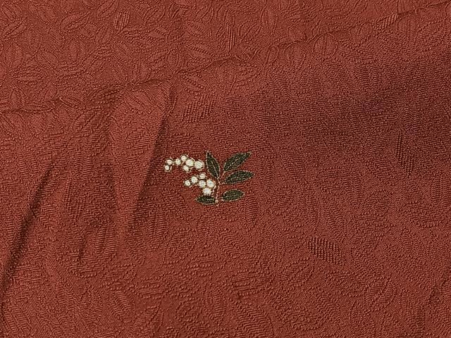 平和屋着物■上質な小紋 南天文 金彩 正絹 逸品 CABK0093ua