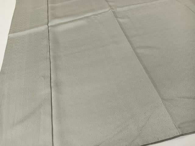 平和屋着物■上質な色無地 紗綾形地紋 利休白茶色 正絹 逸品 CABK0096ua