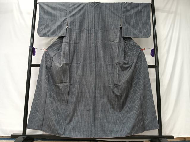 平和屋着物■上質な紬 縞 正絹 逸品 CABK0114ua