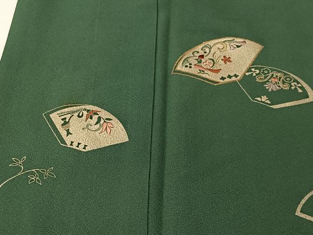 平和屋着物■訪問着 刺繍 地紙動物文 金糸 金彩 正絹 逸品 CABK0117ua