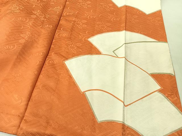 平和屋着物■豪華振袖 駒刺繍 地紙雪輪花蝶文 金彩 正絹 逸品 CABK0131ua