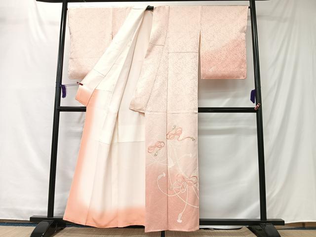 平和屋着物■訪問着 駒刺繍 結び紐 暈し染め 正絹 逸品 未使用 CABK0140ua