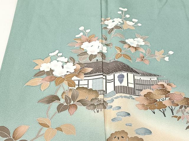 平和屋着物■訪問着 風景文 暈し染め 正絹 逸品 CABK0147ua