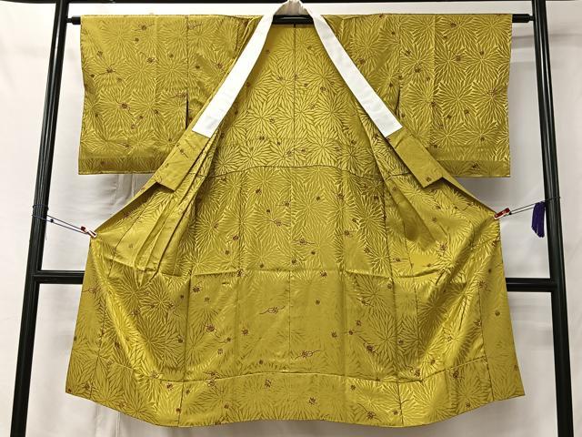 平和屋着物■江戸小紋 無双仕立て 糸巻き文 正絹 逸品 CABK0149ua