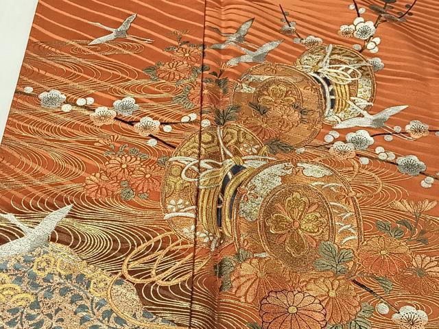 平和屋着物■豪華振袖 花鼓 暈し染め 金銀彩 正絹 逸品 CABK0150ua