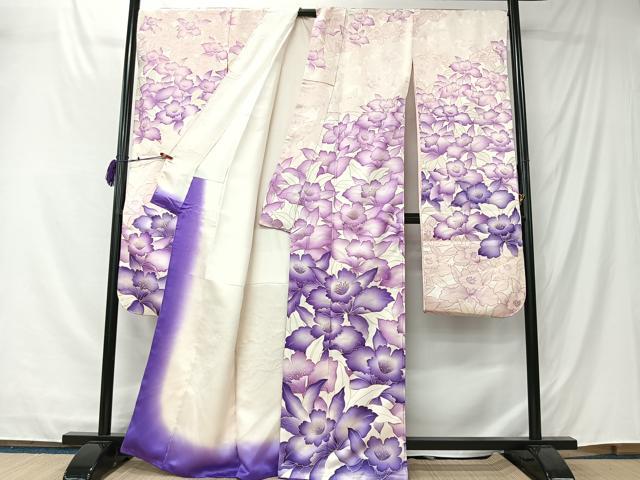 平和屋着物●豪華振袖 駒刺繍 花尽くし 正絹 逸品 CABK0154ua