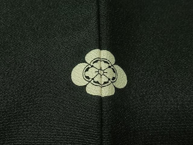 平和屋着物■豪華黒留袖 駒刺繍 飛鶴扇面花文 暈し染め 金彩 正絹 逸品 CABK0157ua