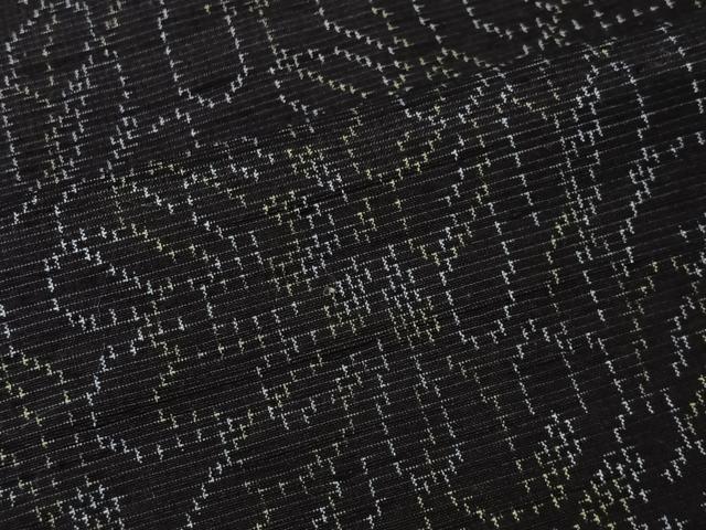 平和屋着物■上質な紬 幾何学花文 正絹 逸品 CABK0164ua