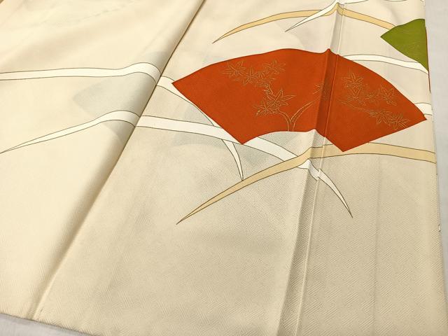 平和屋着物■豪華色留袖 駒刺繍 地紙風景文 金彩 正絹 逸品 CABK0167ua