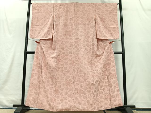 平和屋着物■上質な小紋 花尽くし 金彩 正絹 逸品 CABK0192ua