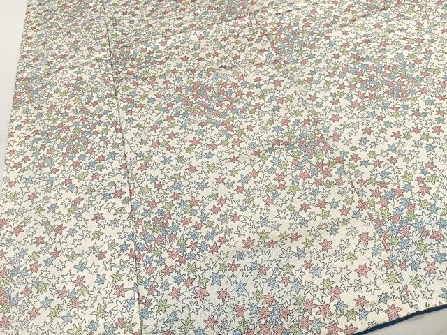 平和屋着物■上質な小紋 舞葉文 正絹 逸品 CABK0206ua