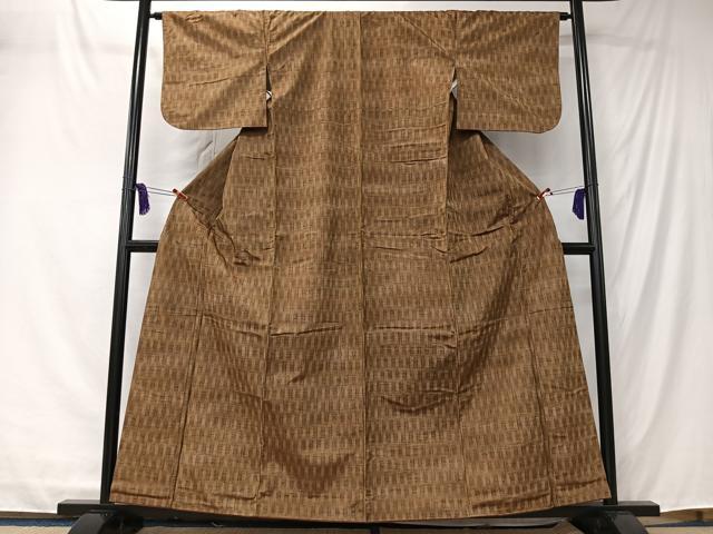 平和屋着物■上質な紬 間道 正絹 逸品 CABK0233ua