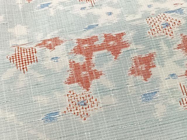 平和屋着物■上質な紬 舞花文 正絹 逸品 未使用 CABK0234ua