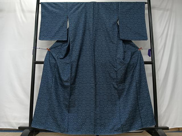 平和屋着物■上質な紬 正倉院花文 正絹 逸品 未使用 CABK0237ua