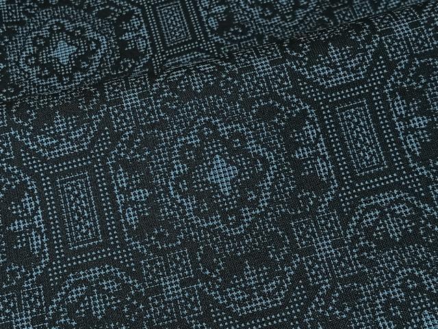 平和屋着物■上質な紬 正倉院花文 正絹 逸品 未使用 CABK0237ua