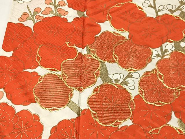 平和屋着物■豪華振袖 駒刺繍 枝梅文 金彩 正絹 逸品 CABK0261ua