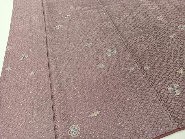 平和屋着物■上質な小紋 舞花文 正絹 逸品 CABK0277ua