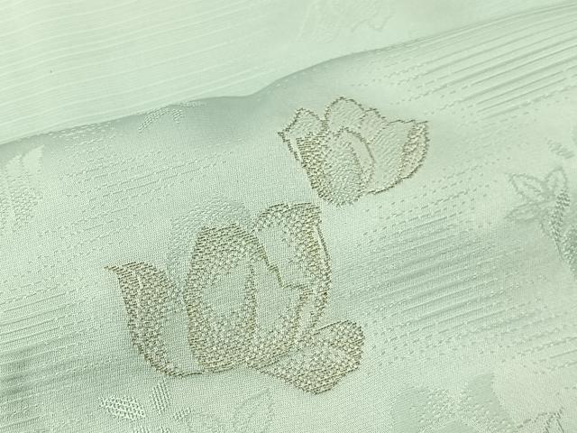 平和屋着物■上質な小紋 寿光織 絞り 舞花文 金糸 正絹 逸品 CABK0278ua