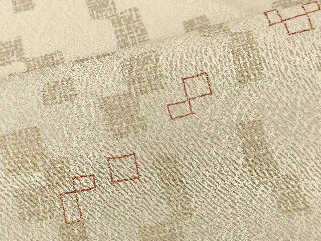 平和屋着物■上質な小紋 抽象文様 正絹 逸品 CABK0289ua