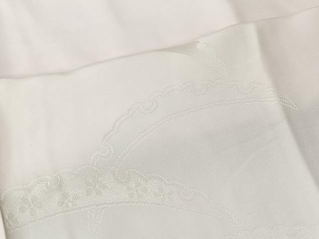 平和屋着物■長襦袢 袷 雪芝地紋 暈し染め 正絹 逸品 CABK0290ua