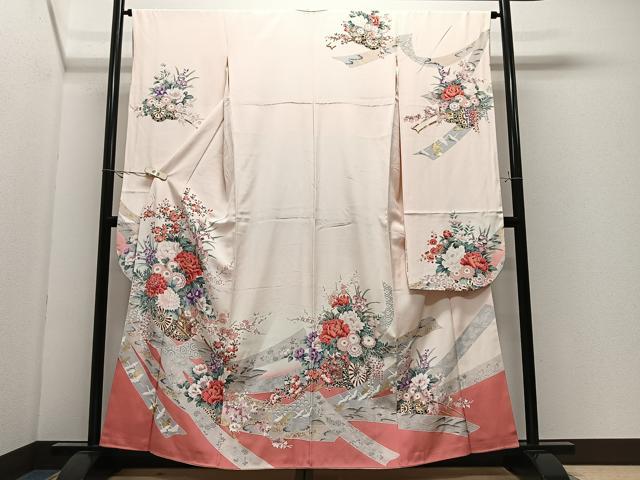 平和屋着物■豪華振袖 花車文 金彩 正絹 逸品 CABK0304ua