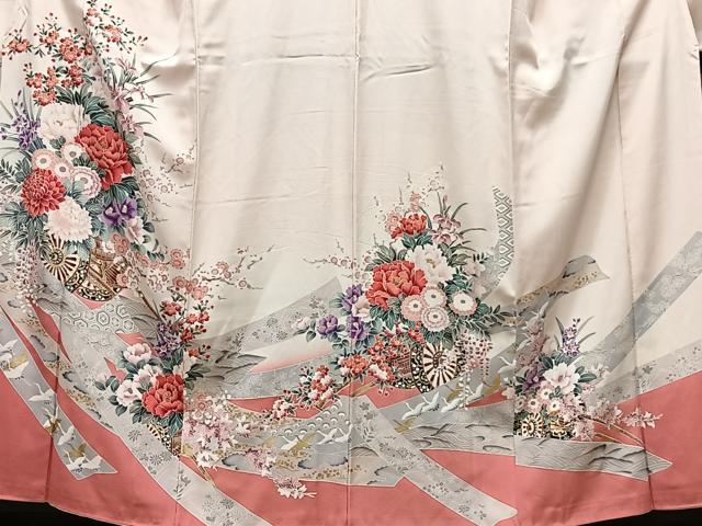 平和屋着物■豪華振袖 花車文 金彩 正絹 逸品 CABK0304ua