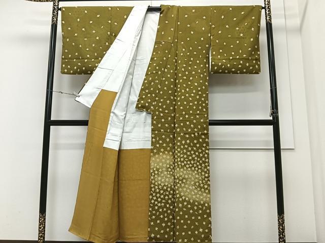 平和屋着物■訪問着 舞花文 暈し染め 正絹 逸品 CABK0323ua
