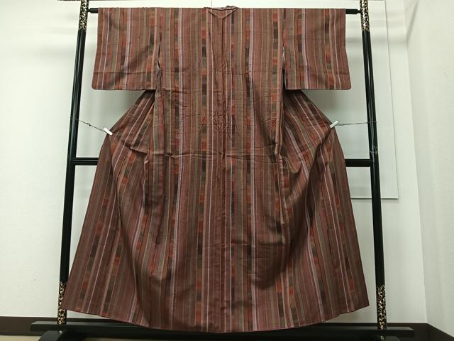 平和屋着物■上質な紬 間道 正絹 逸品 CABK0328ua