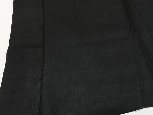 平和屋着物#男性 長羽織 黒紋付 正絹 逸品 CABK0344ua