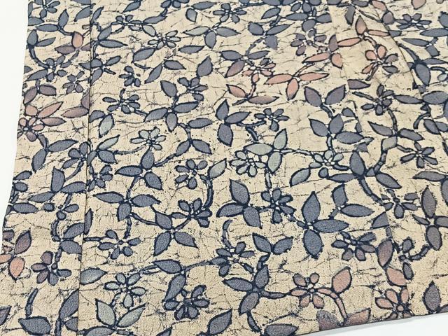 平和屋着物#羽織 草花文 正絹 逸品 CABK0350ua